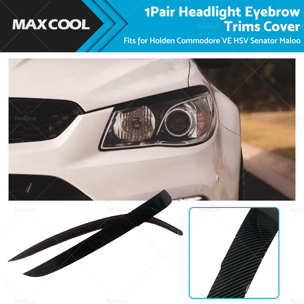 {{ Carbon Fiber Head Light Eyelids Eyebrows Lid For Holden VE Commodore SS SSV SV6 }} - Buy Car Parts Online at {{ Kaka Auto Parts }}.