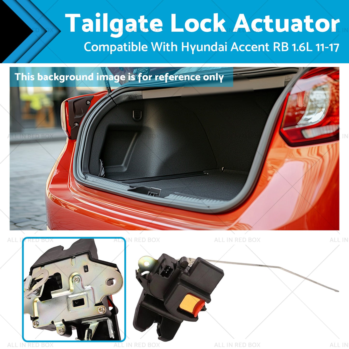 {{ Tailgate Lock Actuator Suitable For Hyundai Accent RB Sedan 1.6 Petrol 2011-2017 }} - Buy Car Parts Online at {{ Kaka Auto Parts }}.