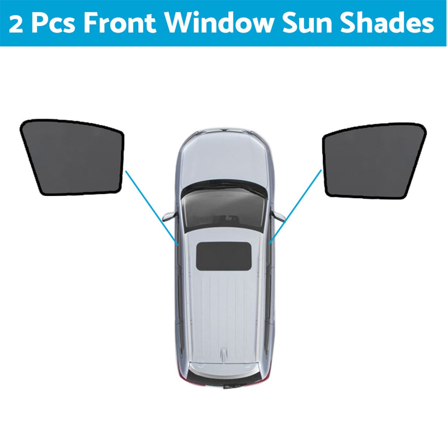 Magnetic Mesh Sun Blind Shades Suitable for Audi Q5 FY 2017-2025 On Front Rear