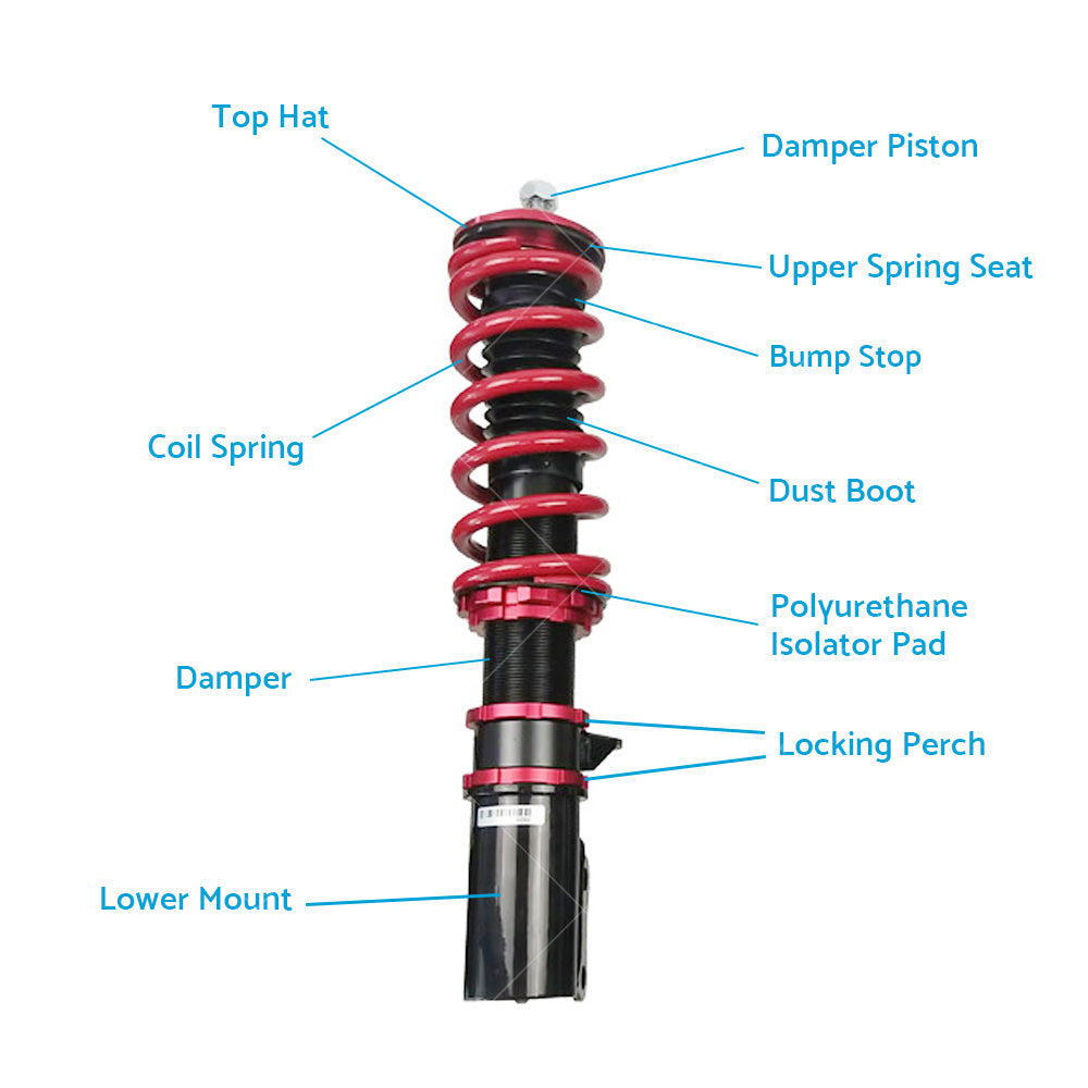 Coilovers Strut Shock Suspension Fit Holden Commodore VY VT VX Height Adjustable