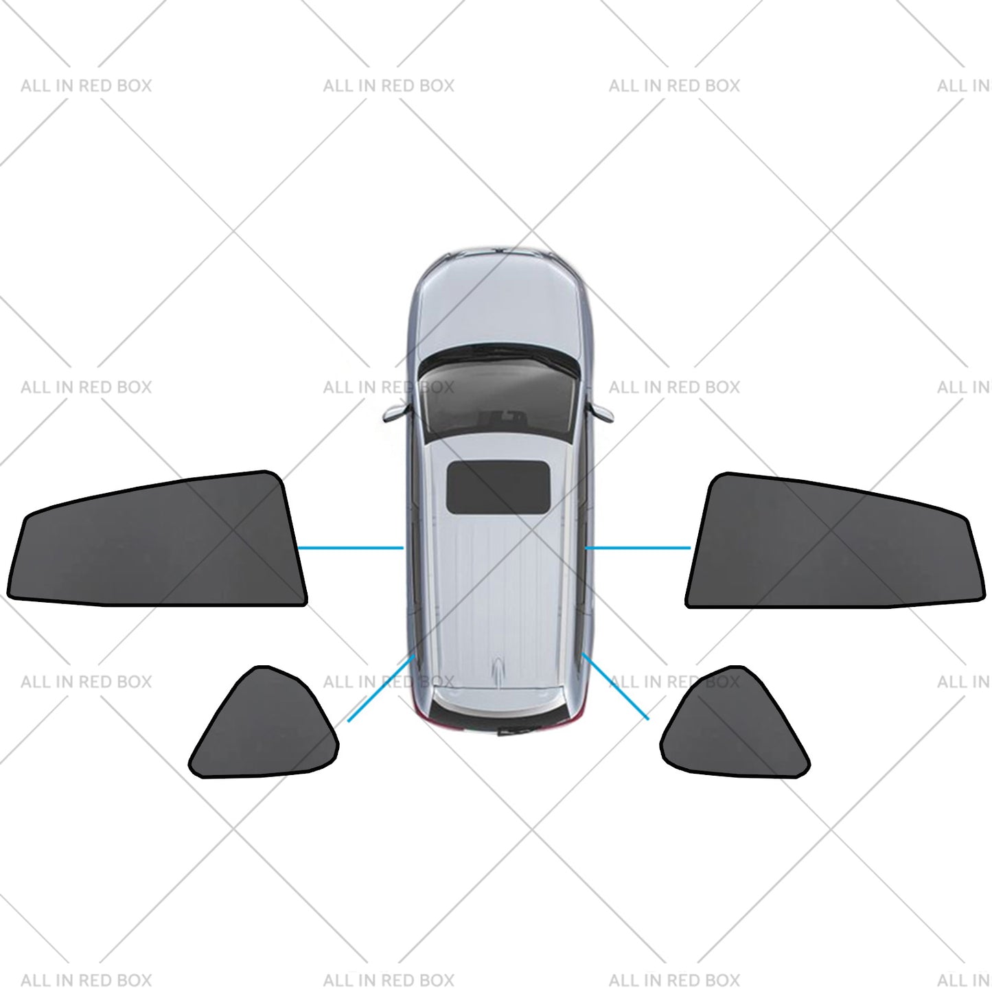 {{ Magnetic Car Window Sun Shades Suitable for Subaru XV/Impreza 2017-2023 }} - Buy Car Parts Online at {{ Kaka Auto Parts }}.