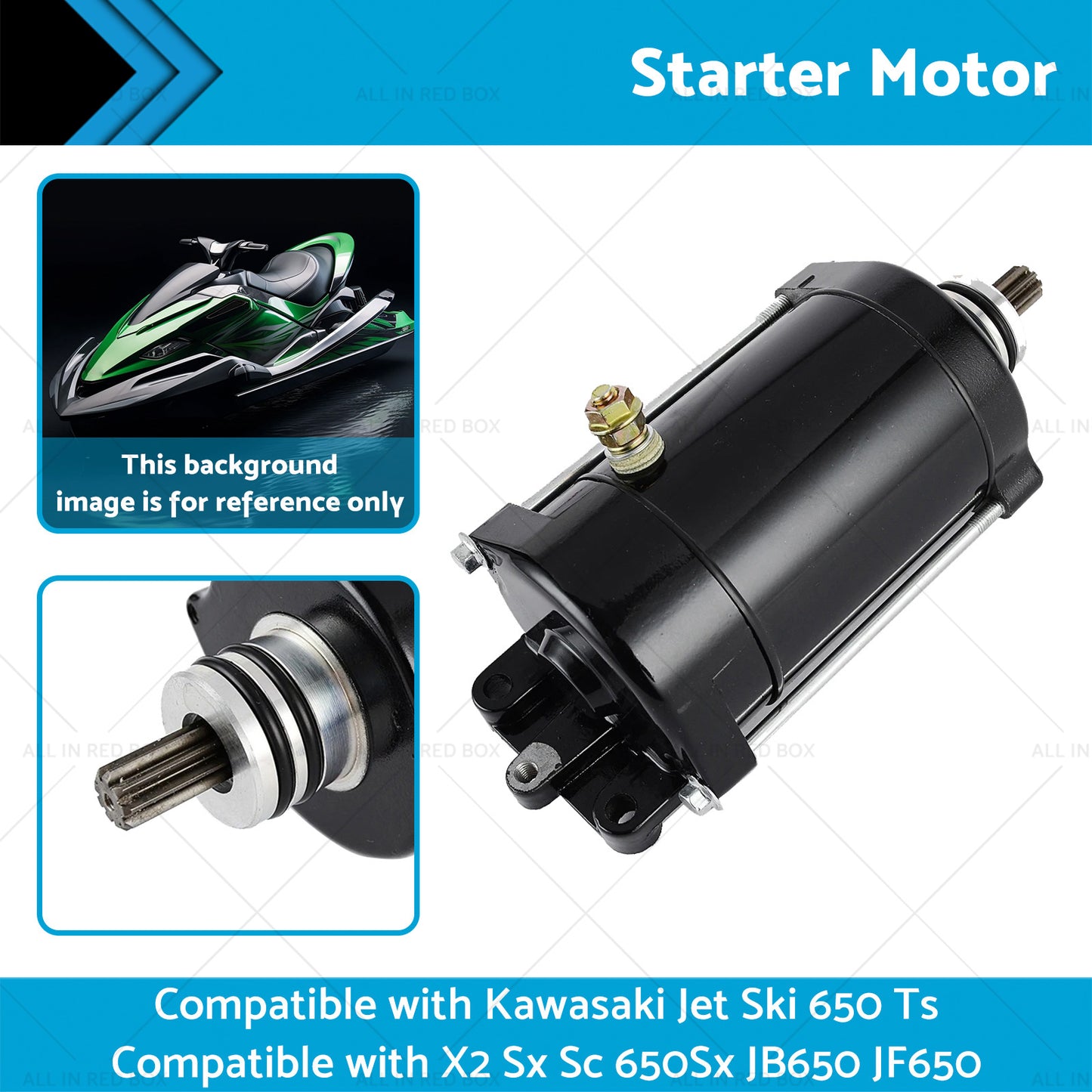 {{ Starter Motor Suitable for Kawasaki Jet Ski 650 Ts X2 Sx Sc 650Sx JB650 JF650 Starter Motor Suitable for Kawasaki Jet Ski JS750 JT900 Sea-Doo GSX LTD XP DI Starter Motor Suitable for Kawasaki Jet Ski JF650 JT1100 Sea Doo GTX GSX XP RX }} - Buy Car Parts Online at {{ Kaka Auto Parts }}.