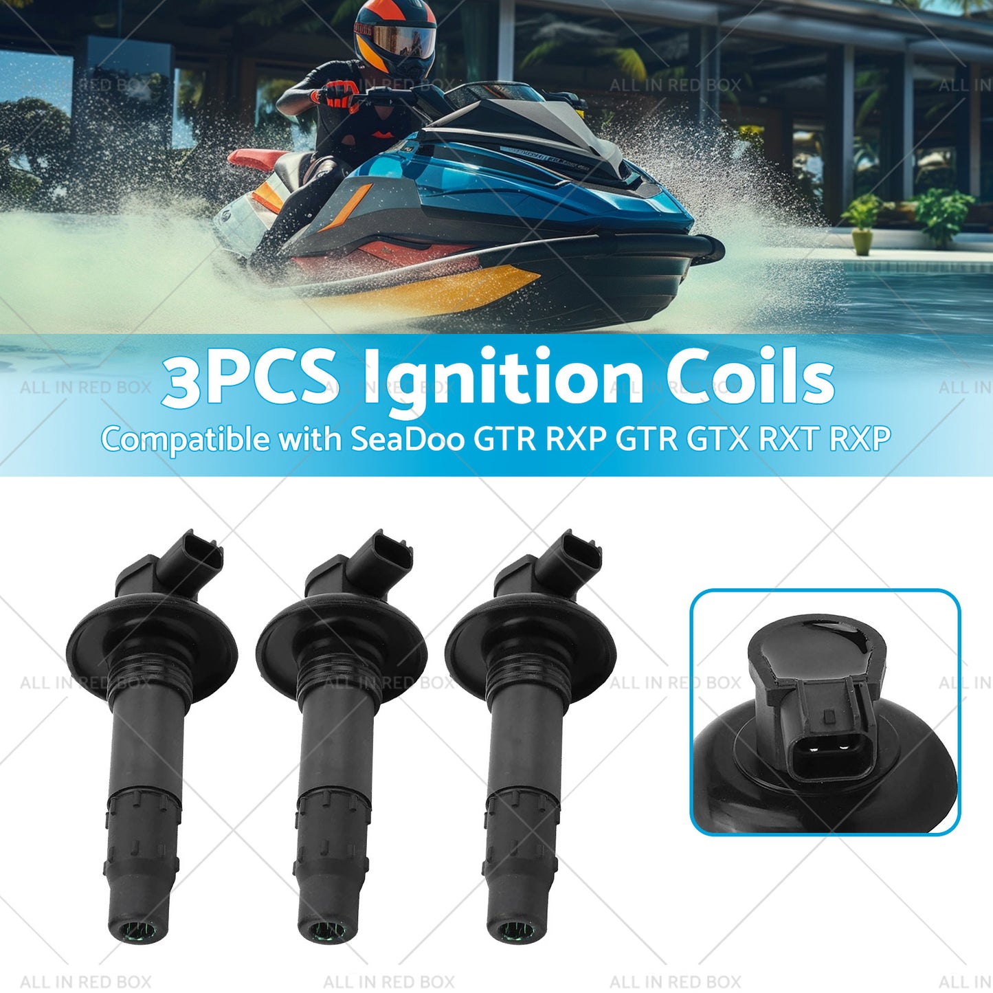 {{ 3PCS Ignition Coil Sticks Suitable For SeaDoo RXP GTI GTS GT5 RXP GTR GTX RXT }} - Buy Car Parts Online at {{ Kaka Auto Parts }}.