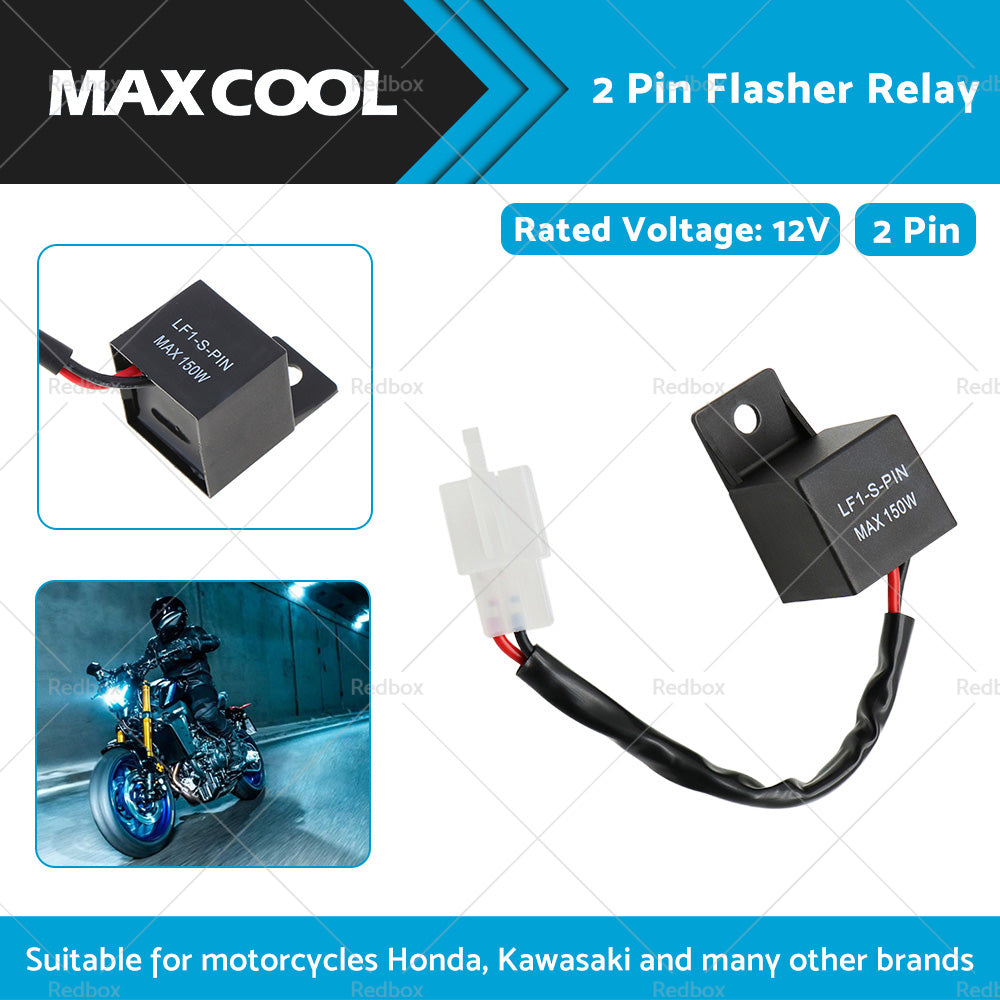 {{ Suitable For Kawasaki Yamaha 2Pin Motorcycle LED Turn Signal Light Flasher Relay }} - Buy Car Parts Online at {{ Kaka Auto Parts }}.