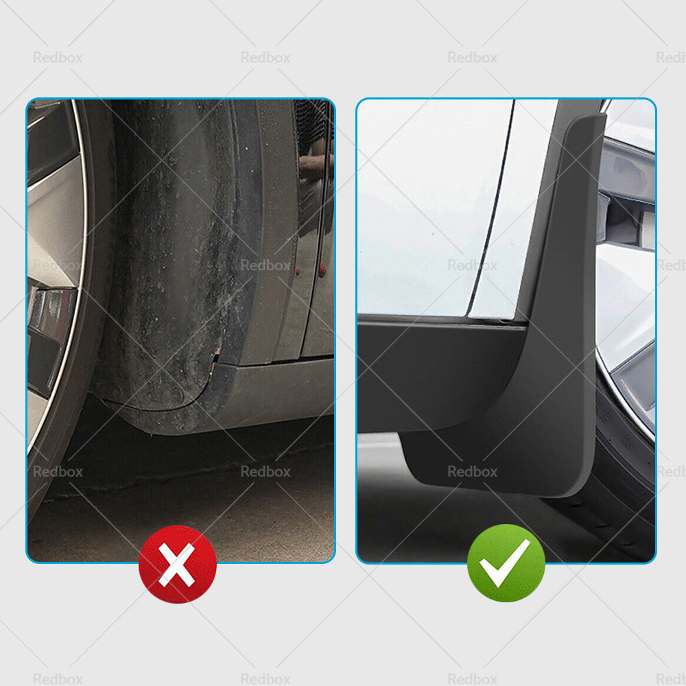 4Pcs FrontRear Mud Flaps Splash Guards Fender TPE Fits For Tesla Model Y