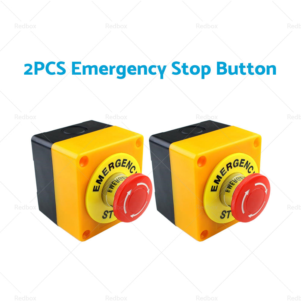 Emergency Stop Shut Off Push Buttons Switch 1NO 1NC e-stop Push Button AU