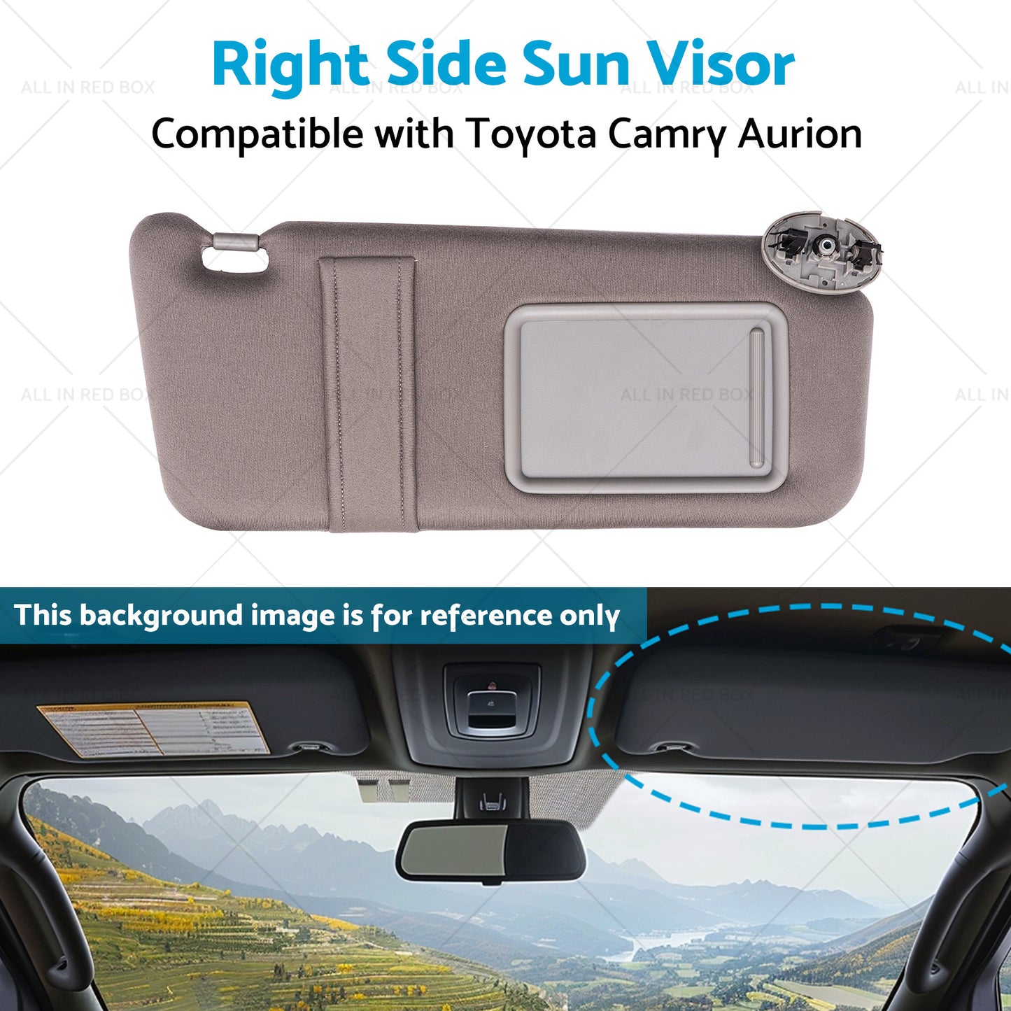 {{ 74310-06750-E0 Right Side Sun Visor Suitablefor Toyota Camry Aurion 07-11 }} - Buy Car Parts Online at {{ Kaka Auto Parts }}.
