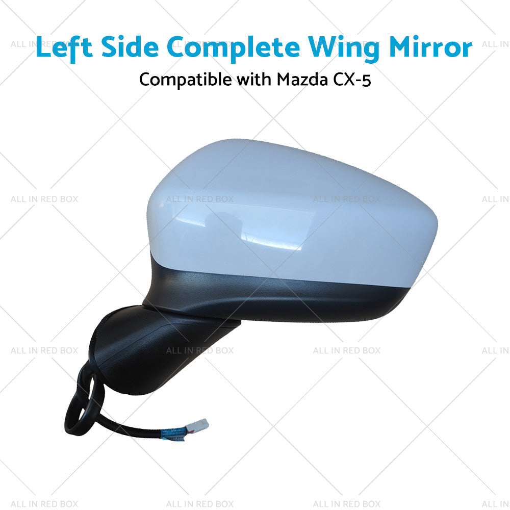 {{ Door Wing Mirror Suitable for Mazda CX-5 2012-2014 Left Passenger Side LH NEW }} - Buy Car Parts Online at {{ Kaka Auto Parts }}.