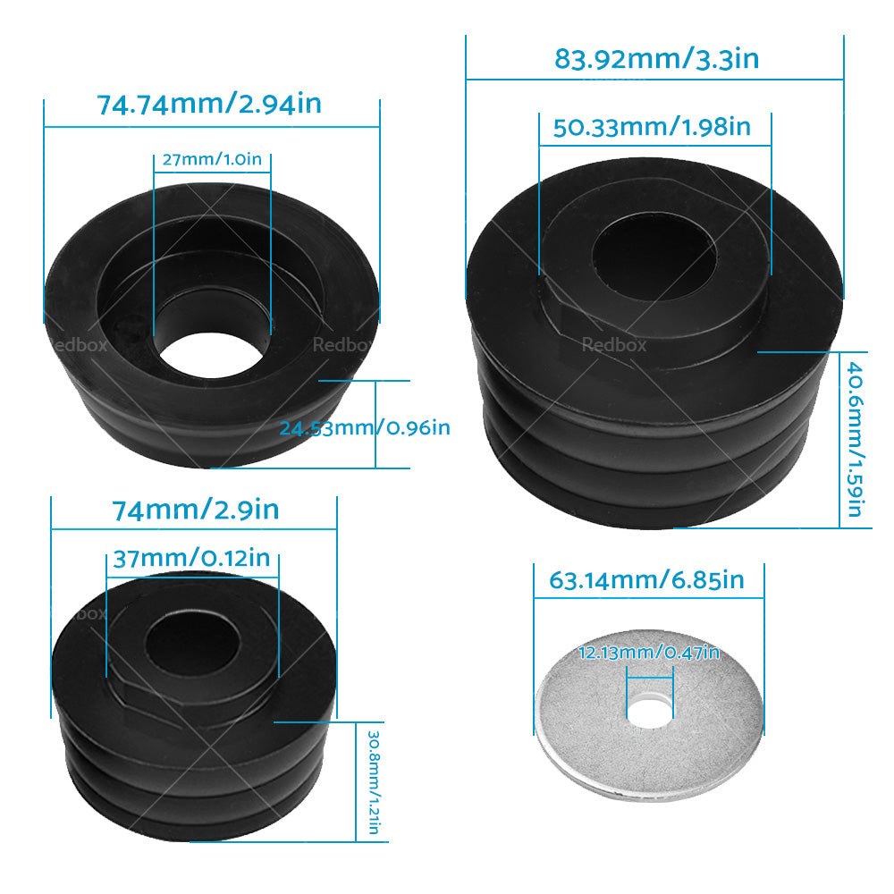 {{ 20PCS Polyurethane Body Mounts KF04050BK Suitable for Ford F250 F350 2 or 4WD 99-18 }} - Buy Car Parts Online at {{ Kaka Auto Parts }}.