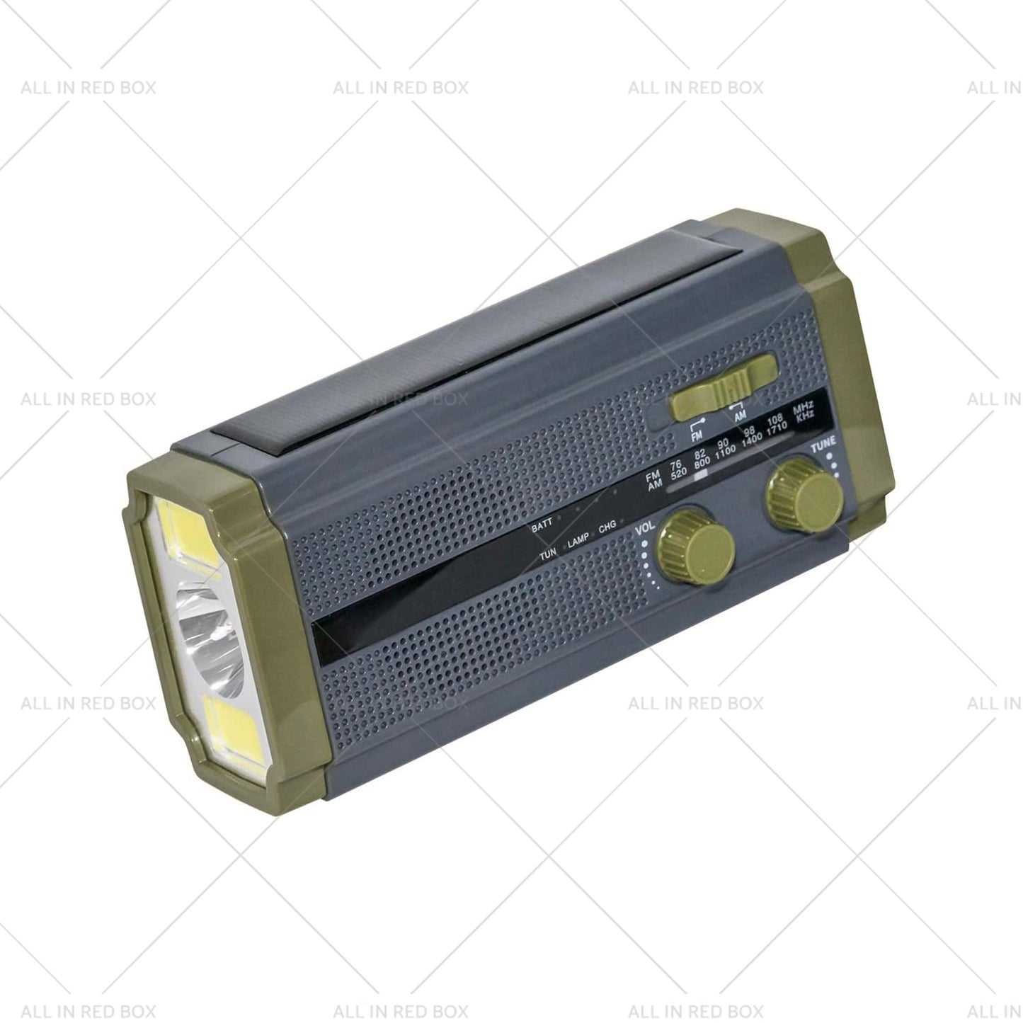 {{ Solar Hand Crank Radio Emergency Weather 5000mAh Power Bank Charger Flash Light }} - Buy Car Parts Online at {{ Kaka Auto Parts }}.