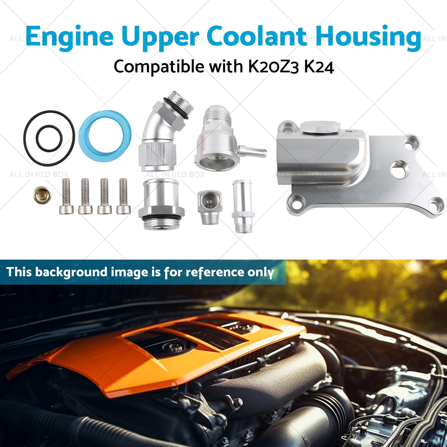 {{ Straight Elbow Filler Neck Hose Upper Coolant Housing Kit Suitablefor K20Z3 K24 }} - Buy Car Parts Online at {{ Kaka Auto Parts }}.
