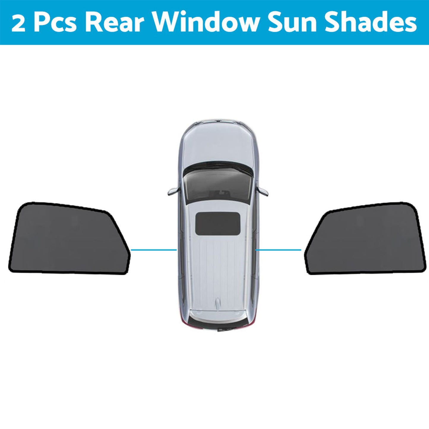 Magnetic Mesh Sun Blind Shades Suitable for Audi Q5 FY 2017-2025 On Front Rear
