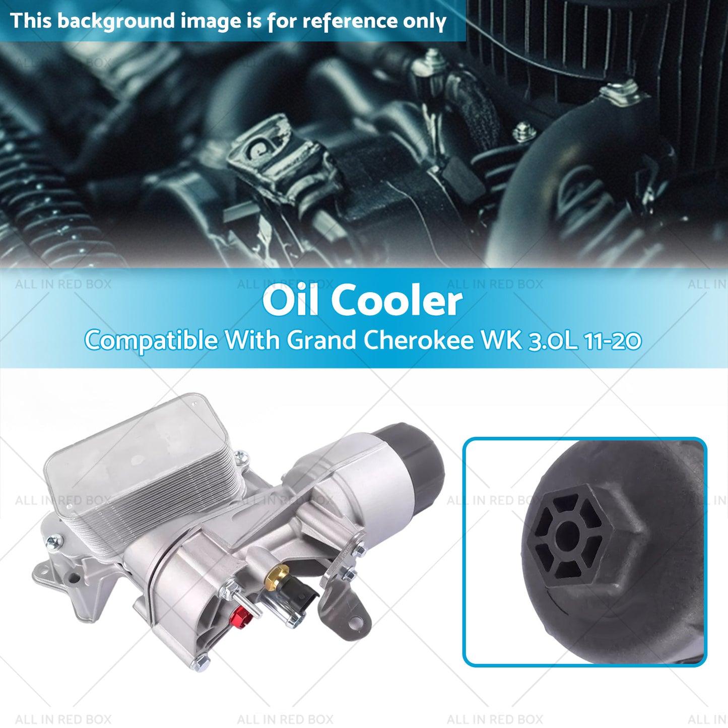 Oil Cooler Assembly Suitable For Jeep Grand Cherokee 3.0L 068269916AB 68477666AA