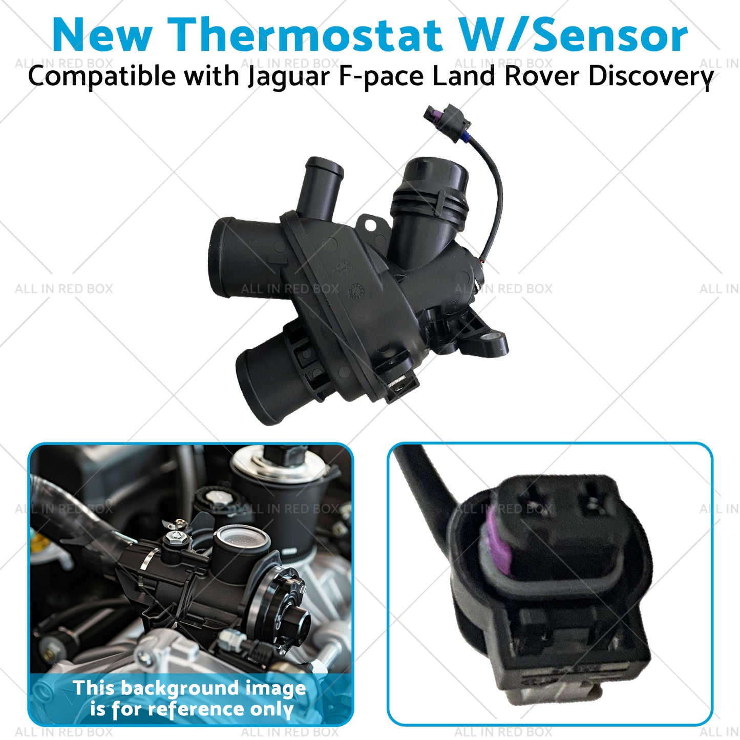 {{ New Thermostat W or Sensor Suitable for Jaguar F-pace Land Rover Discovery 17-20 }} - Buy Car Parts Online at {{ Kaka Auto Parts }}.