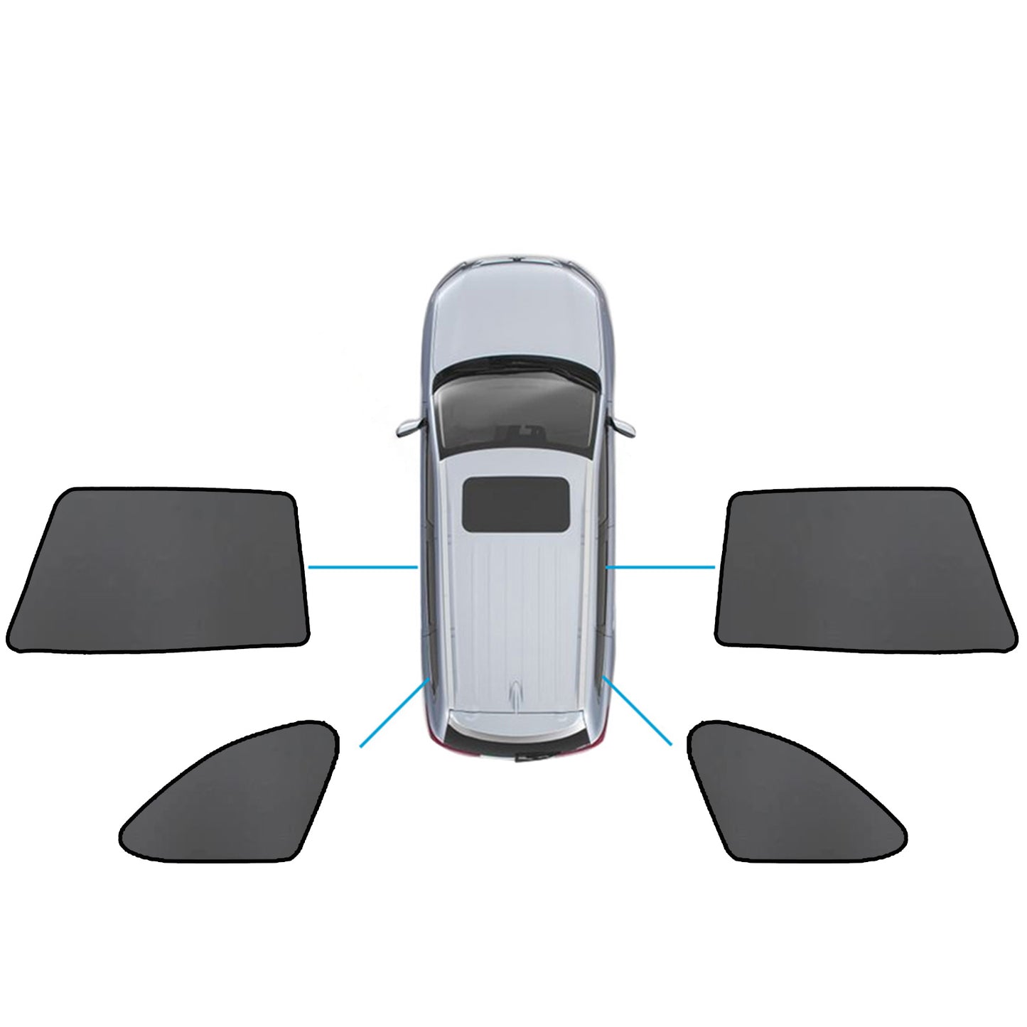 Magnetic Mesh Sun Blind Shade Suitable for Subaru Outback 20-25 On Front / Rear