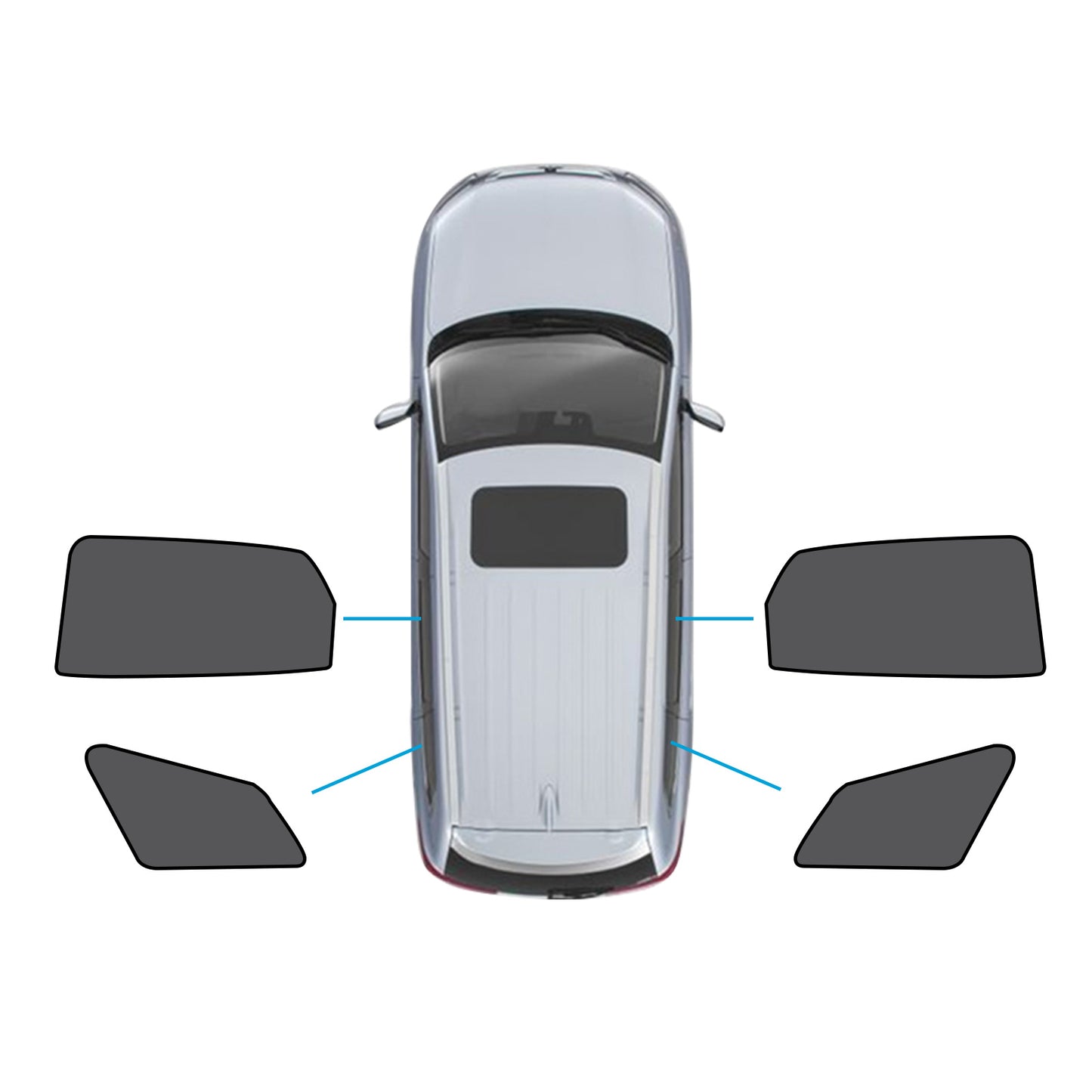 Window Magnetic Mesh Sunshades Suitable for Kia Sportage 21-24 UVA Protection