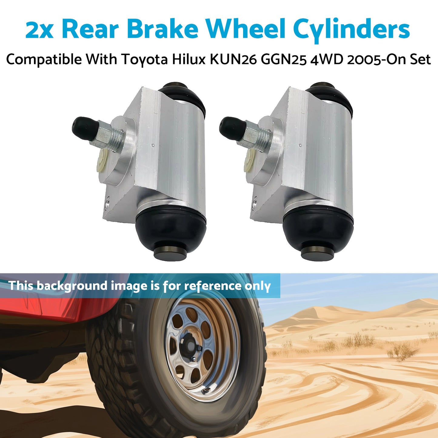Rear Brake Wheel Cylinders 4x4 Suitable for Toyota Hilux KUN26 GGN25 4WD 2005-On