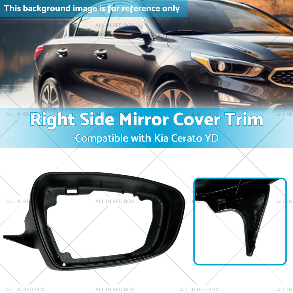 {{ Right Side Mirror Cover Trim Suitable for ?Kia Cerato YD 2013-2018 Matte Black }} - Buy Car Parts Online at {{ Kaka Auto Parts }}.
