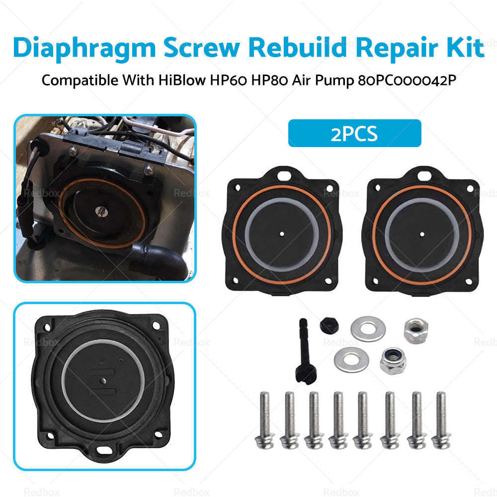 Diaphragm Screw Rebuild Repair Kit Suitable for HiBlow HP60 HP80 Air Pump