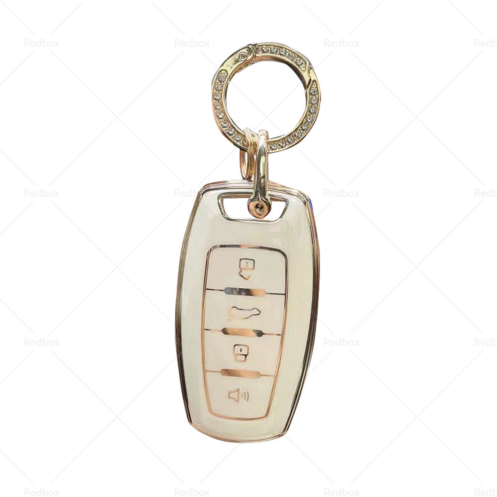 Beige TPU Remote Key Fob Case Cover Fit For Great Wall Haval Hover H1 H4 H6 H7 9