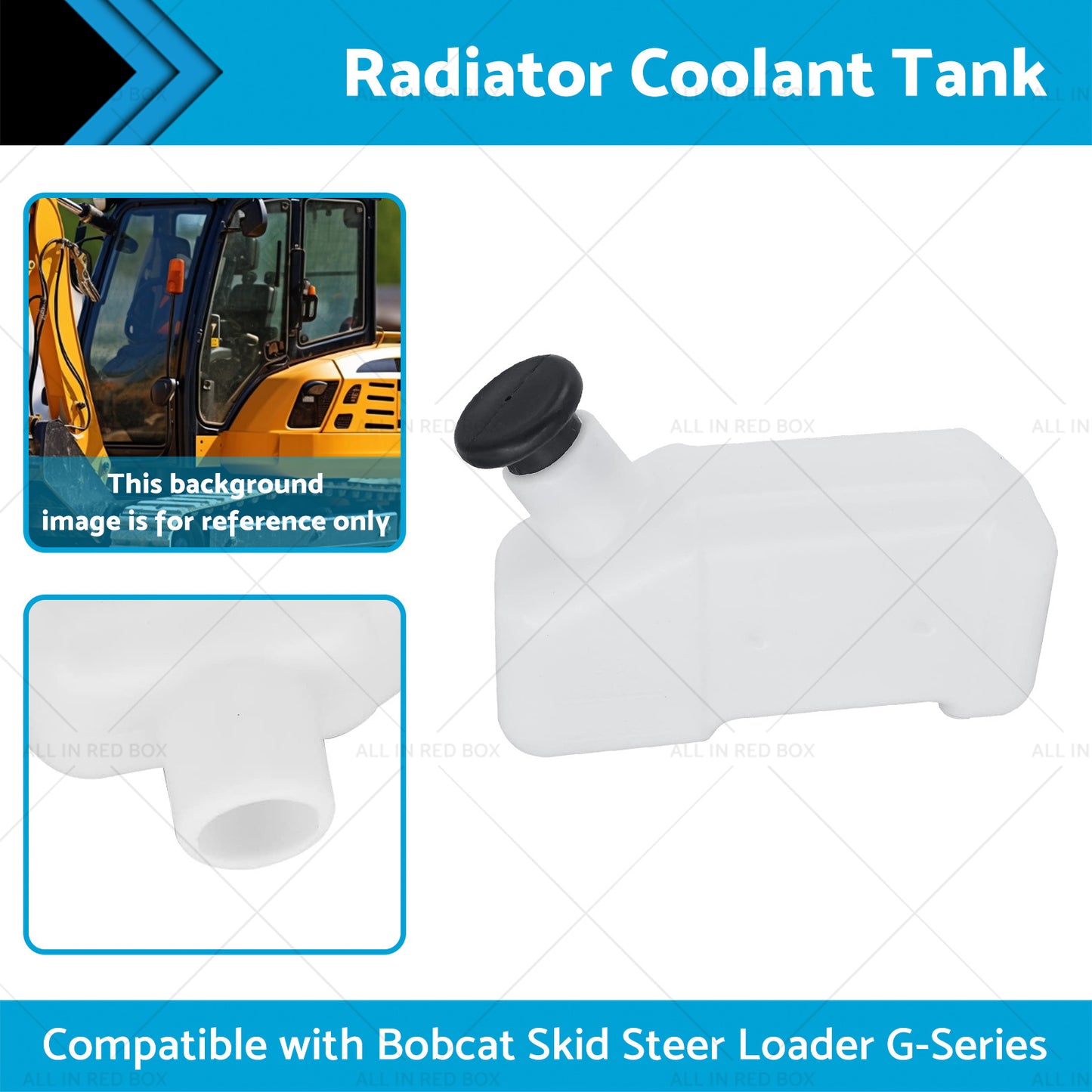 {{ Radiator Water Coolant Reservoir Tank Suitablefor Bobcat 653 742 743 751 6576660 }} - Buy Car Parts Online at {{ Kaka Auto Parts }}.