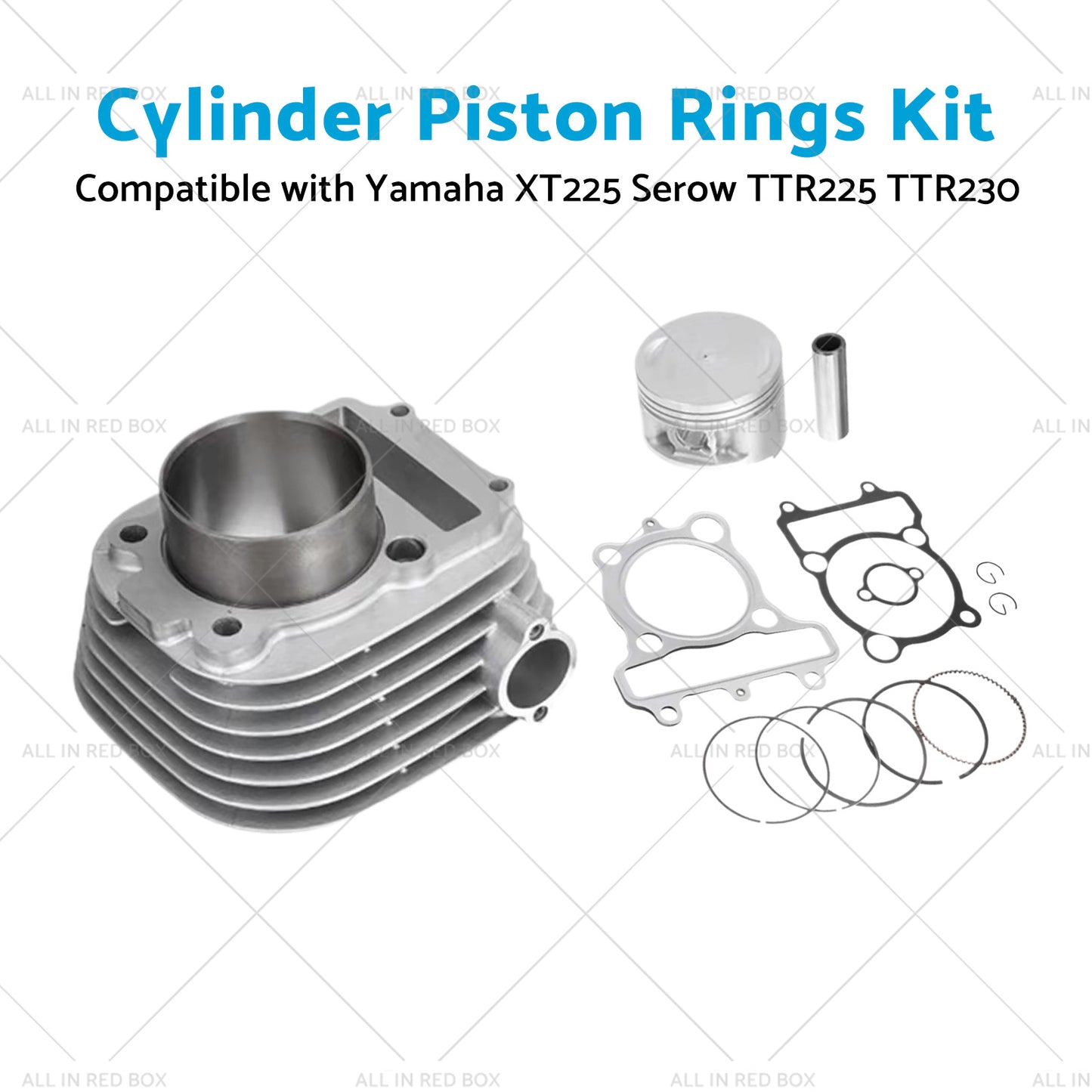 {{ Cylinder Piston Rings Kit Suitable for Yamaha Serow XT225 TTR225 TTR230 99-16 }} - Buy Car Parts Online at {{ Kaka Auto Parts }}.