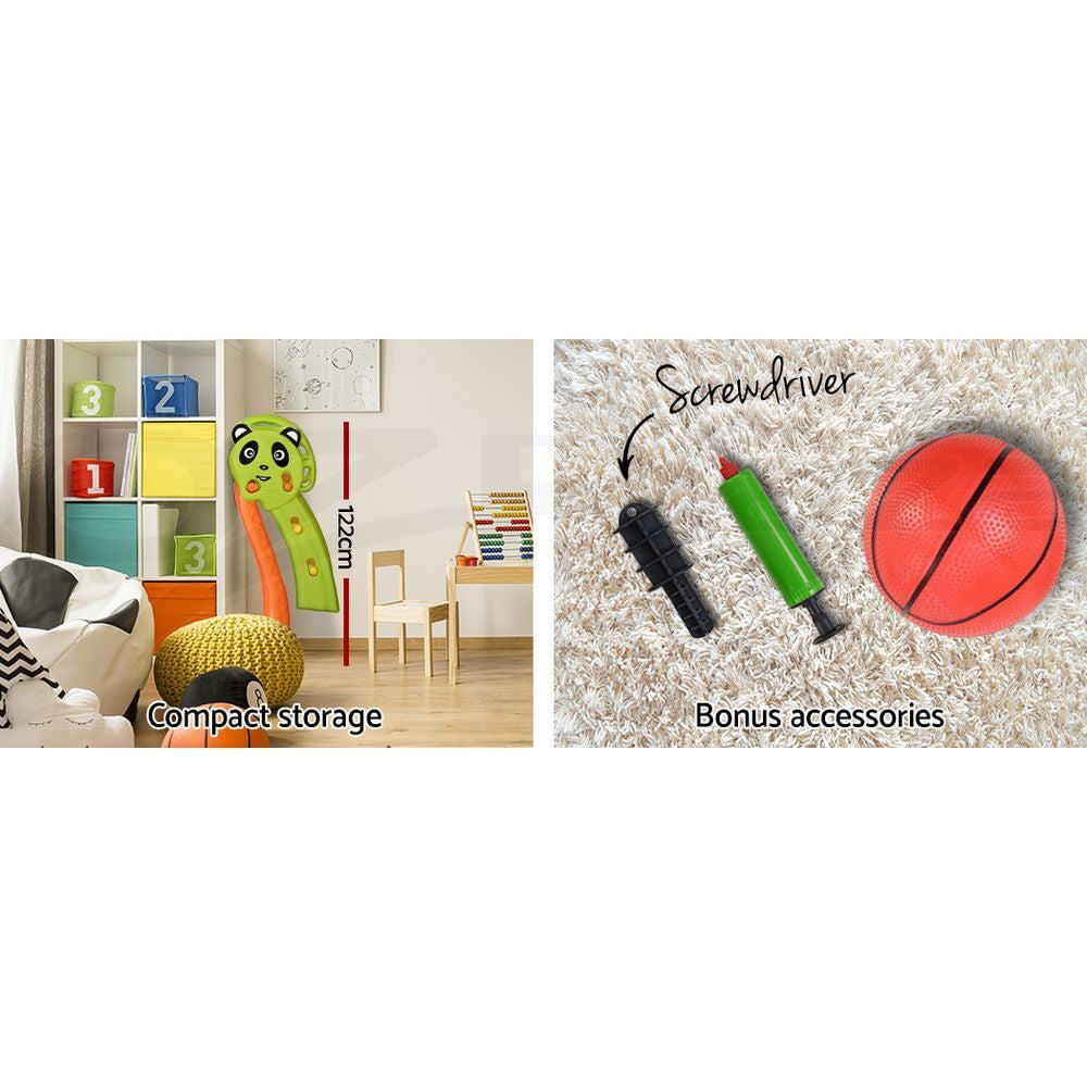 Keezi Kids Slide Set Basketball Hoop Activity Center Outdoor Playground Toys