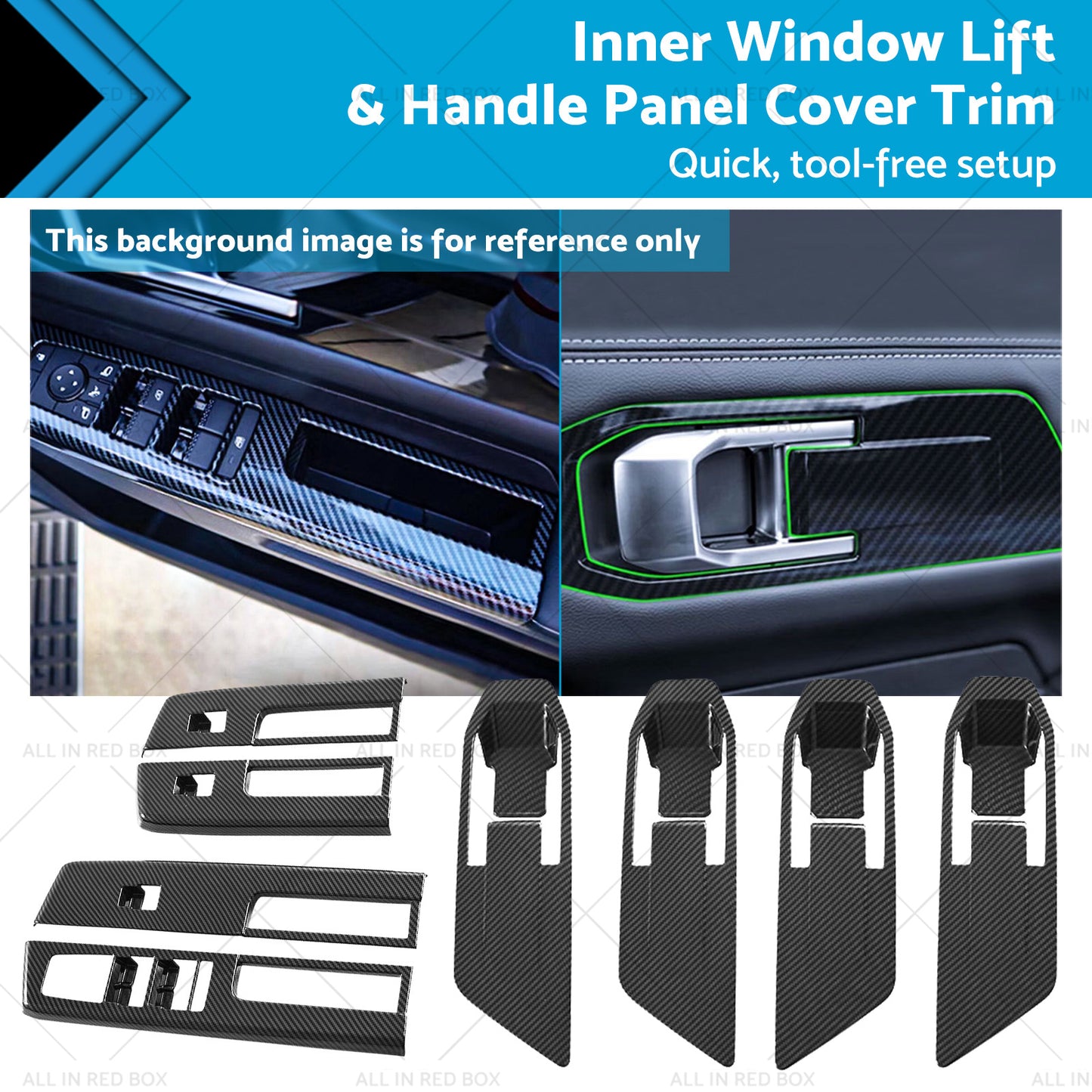 {{ Inner Window Lift & Handle Panel Cover Trim Suitable For Mitsubishi Triton 23-25 }} - Buy Car Parts Online at {{ Kaka Auto Parts }}.