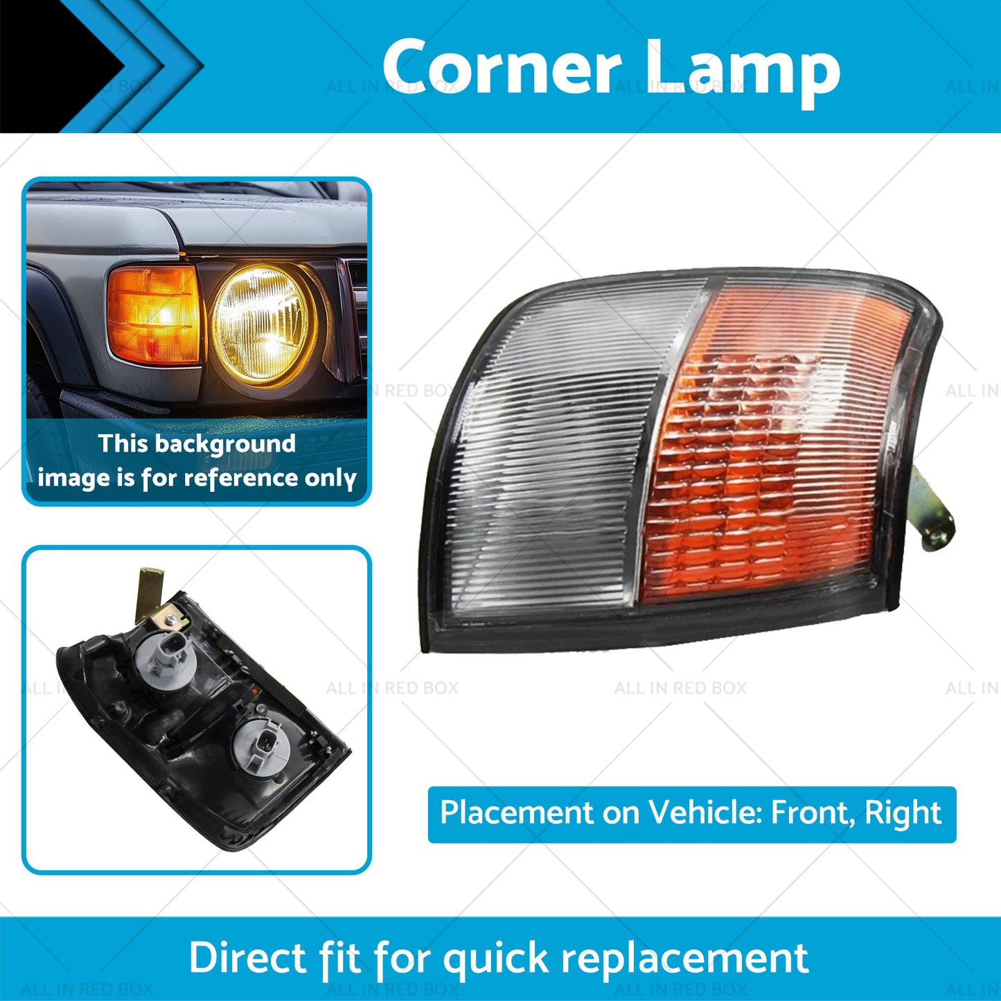 {{ RH Driver Side Corner Signal Light Suitable For Mitsubishi Pajero Montero 93-96 }} - Buy Car Parts Online at {{ Kaka Auto Parts }}.