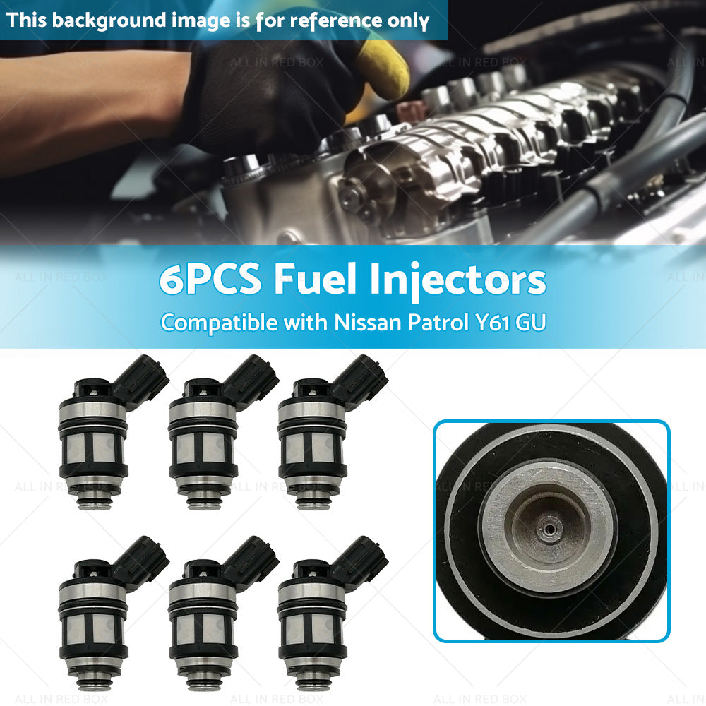 {{ 6PCS Fuel Injectors Suitable for Nissan Patrol GU Y61 4. 5L 1997-2001 16600-38Y10 }} - Buy Car Parts Online at {{ Kaka Auto Parts }}.