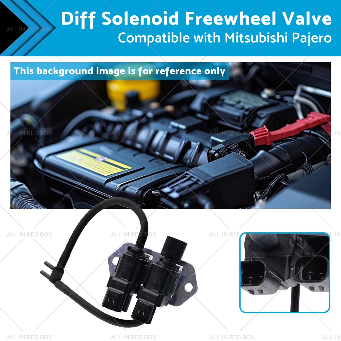 {{ Front Diff Solenoid Freewheel Valve Suitable for Mitsubishi Pajero NW NX 07-17 }} - Buy Car Parts Online at {{ Kaka Auto Parts }}.
