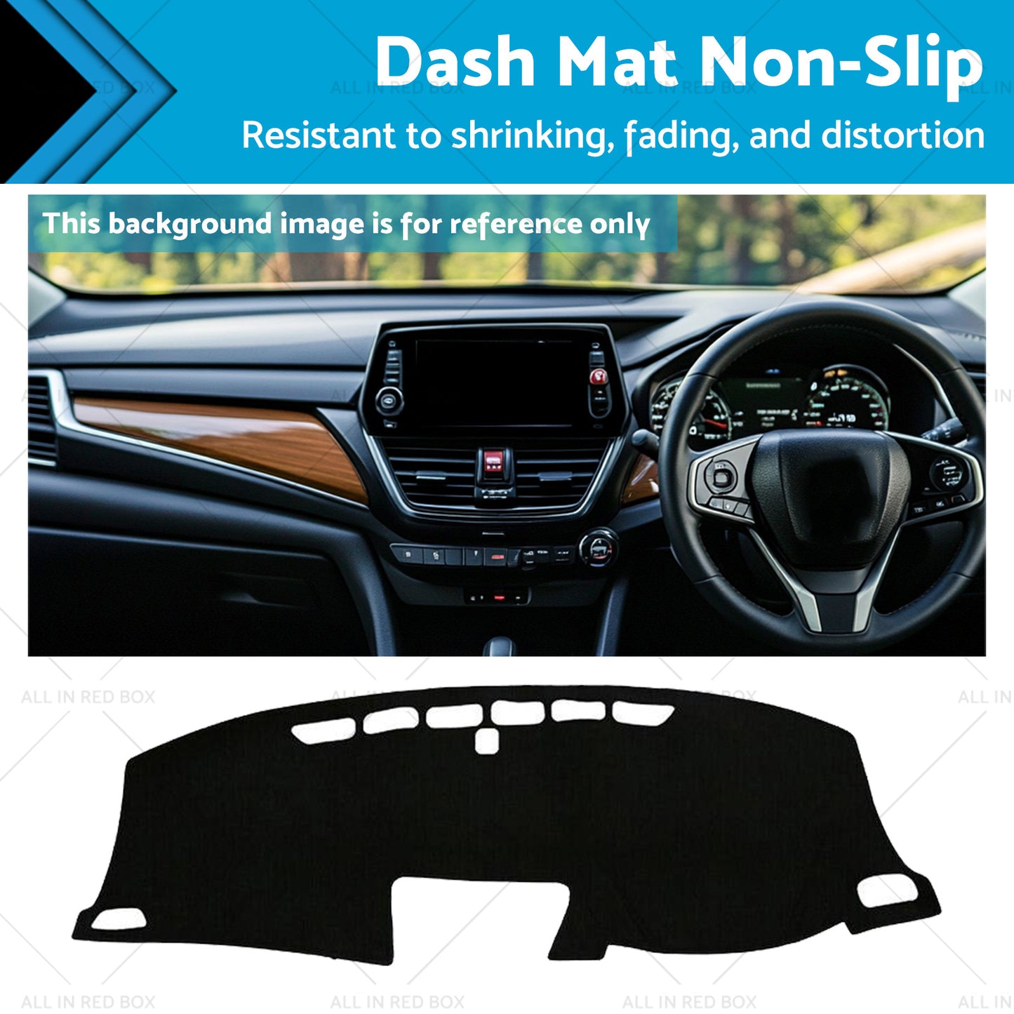 {{ Non-Slip Dash Mat Dashboard Cover Suitable For Honda CRV CR-V RM 2012-2017 Black }} - Buy Car Parts Online at {{ Kaka Auto Parts }}.