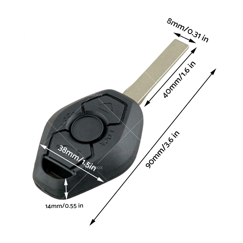 315MHz Remote Car Key w or Chip ID46-7953 For BMW 3 5 Series X3 X5 CAS2 3 Buttons