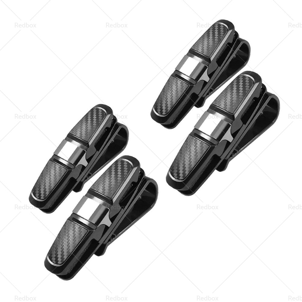 {{ 4PCS Luxury Car Sunglasses Holder Car Visor Sunglasses Clip Sun Ticket Card Hold }} - Buy Car Parts Online at {{ Kaka Auto Parts }}.