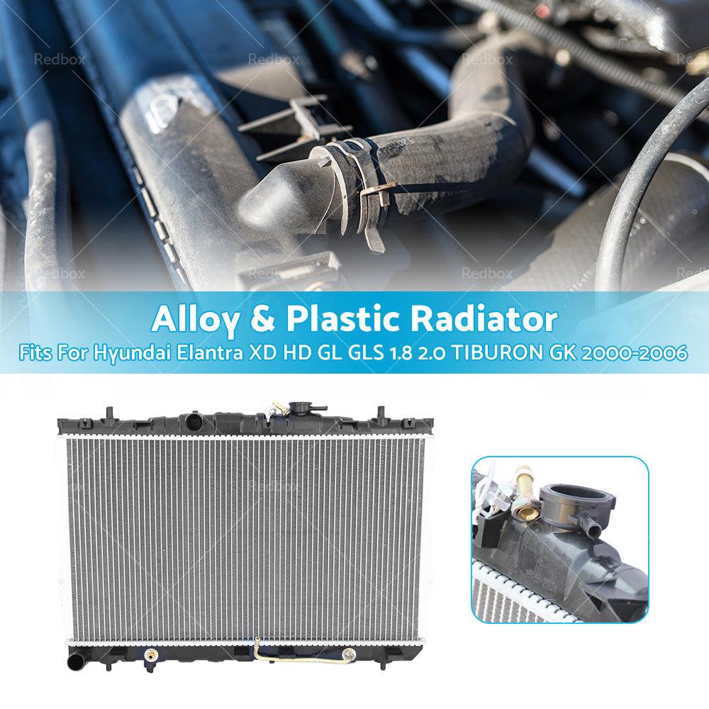 Radiator Rad Fit Hyundai Elantra XD HD GL GLS 1. 8 2. 0 TIBURON GK 2000-2006