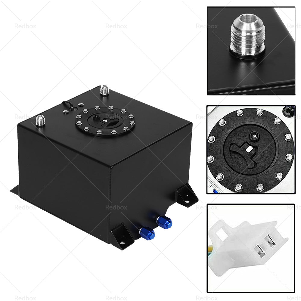 {{ 20 Gallon 80 Litre Black Aluminum Fuel Cell w Sending Unit }} - Buy Car Parts Online at {{ Kaka Auto Parts }}.