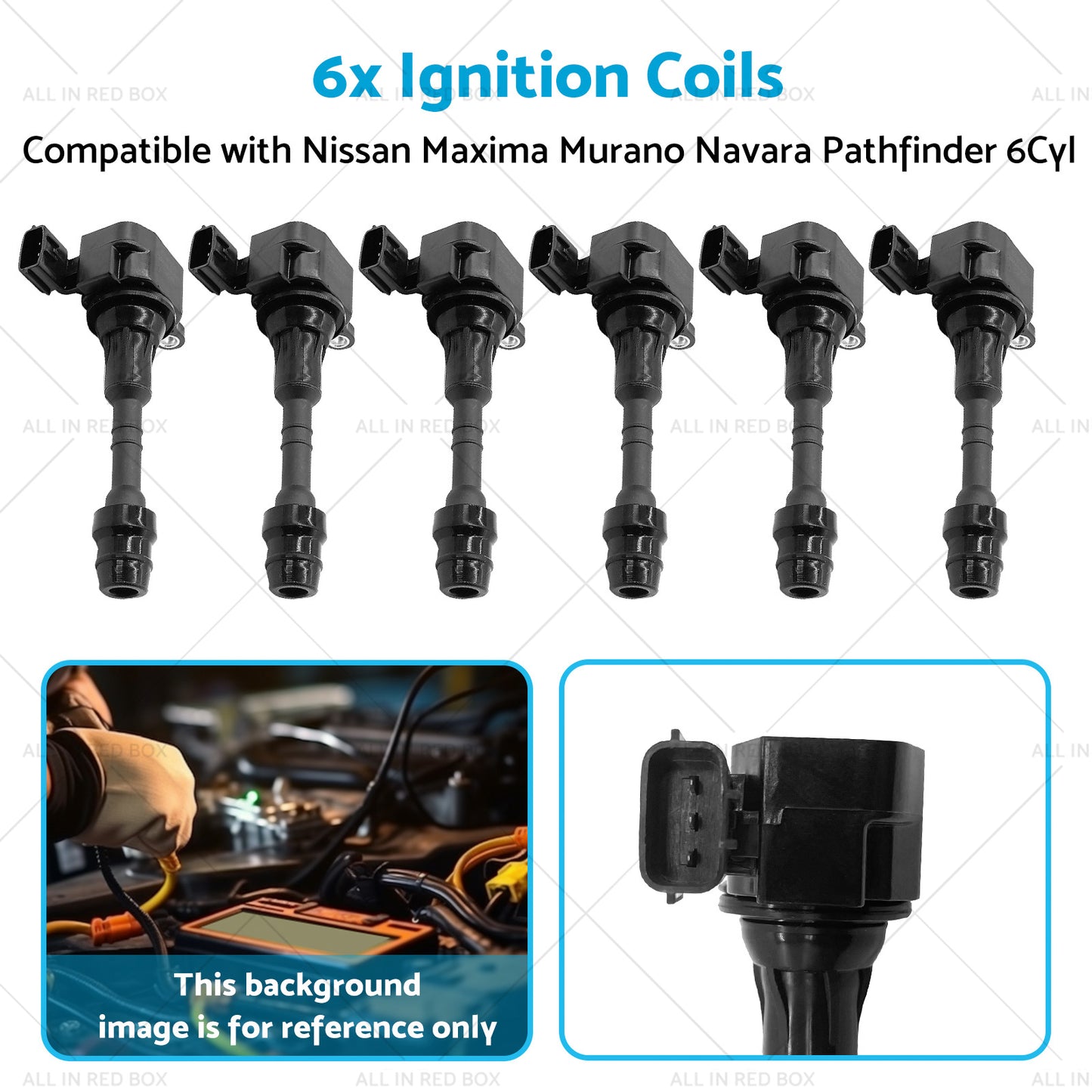 {{ Ignition Coils Suitable for Nissan Navara Pathfinder Maxima Murano 6Cyl 3. 5 4. 0L }} - Buy Car Parts Online at {{ Kaka Auto Parts }}.