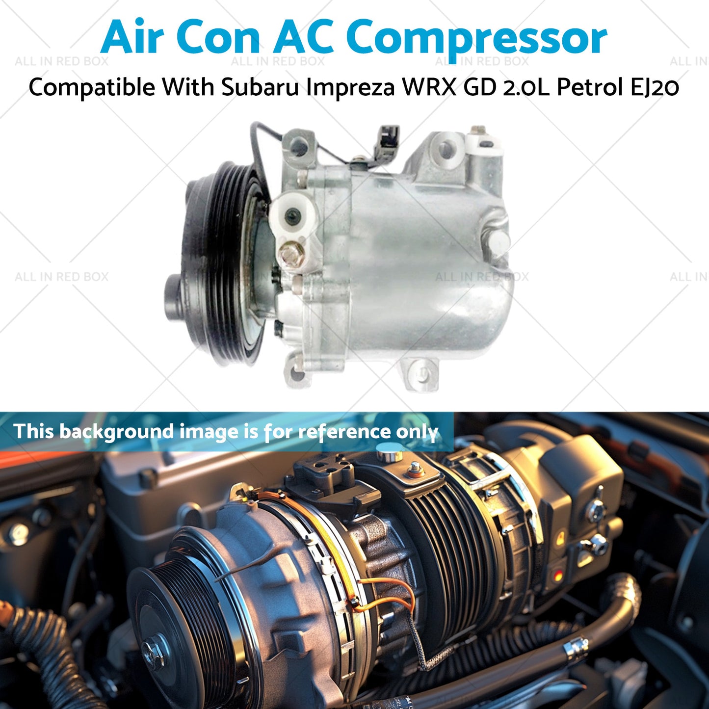 {{ Air Conditioning Compressor Suitable for Subaru Impreza WRX GD 2.0L Petrol EJ20 }} - Buy Car Parts Online at {{ Kaka Auto Parts }}.