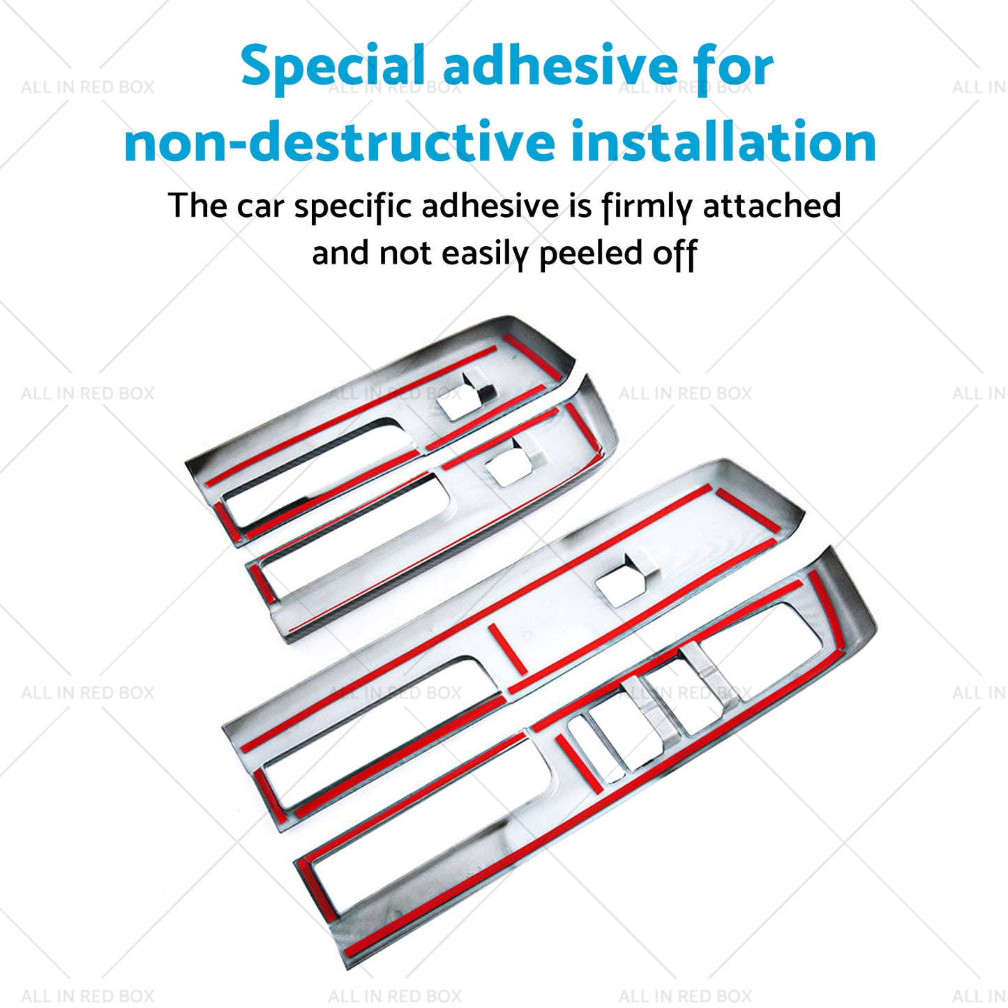 4x Window Lift Panel Cover Trim Suitable For Mitsubishi L200 Triton 23-25 Carbon