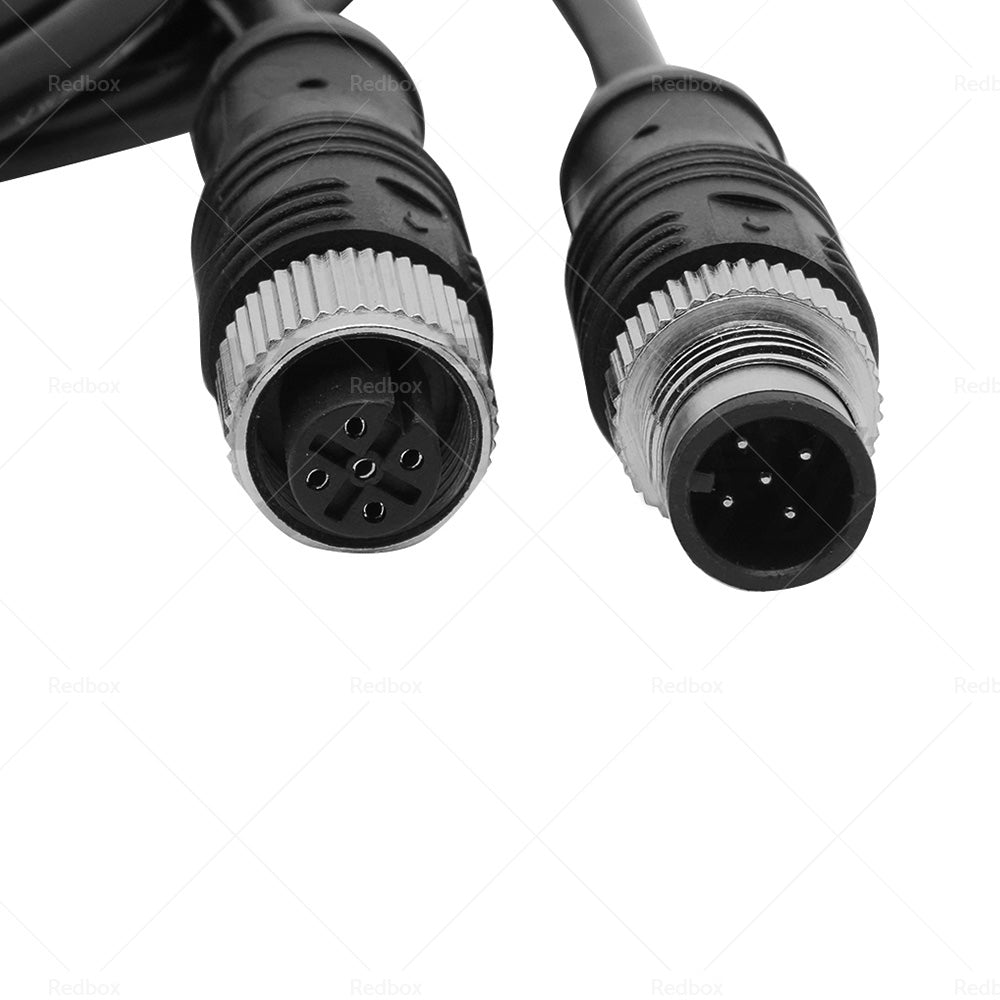 2m NMEA2000 Drop Cable Black 5-Core Female Straight Head to Male Straight Head