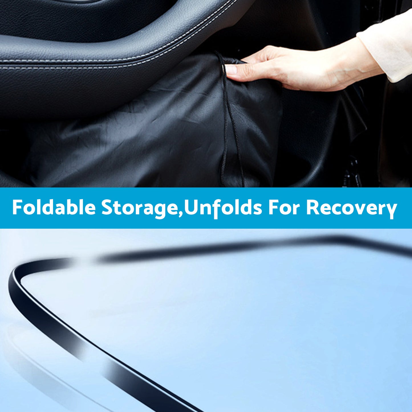 {{ 6 Layer WindScreen Sun Shade Suitable for Mazda CX-5 2017-2024 w/Storage Bag }} - Buy Car Parts Online at {{ Kaka Auto Parts }}.