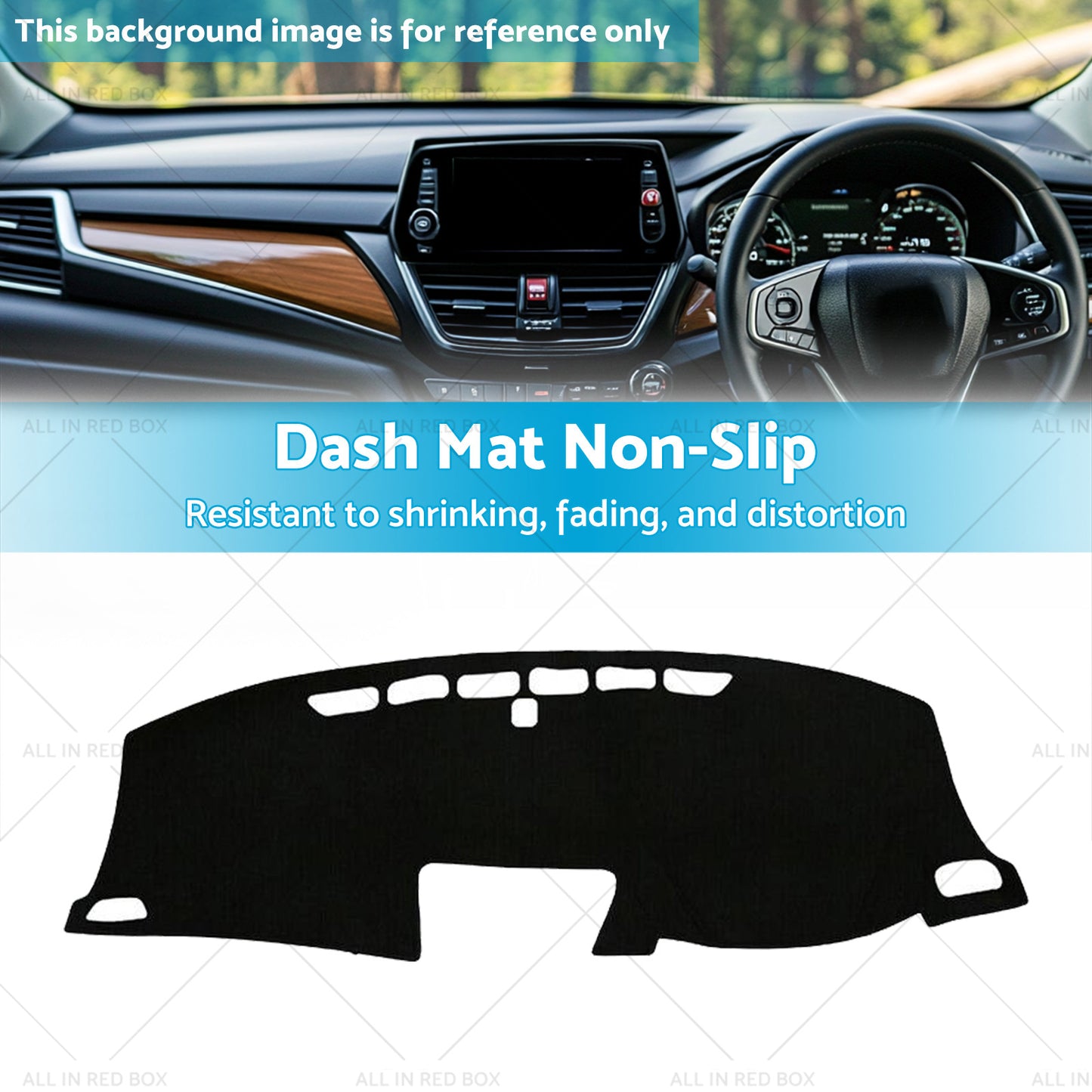 {{ Non-Slip Dash Mat Dashboard Cover Suitable For Honda CRV CR-V RM 2012-2017 Black }} - Buy Car Parts Online at {{ Kaka Auto Parts }}.
