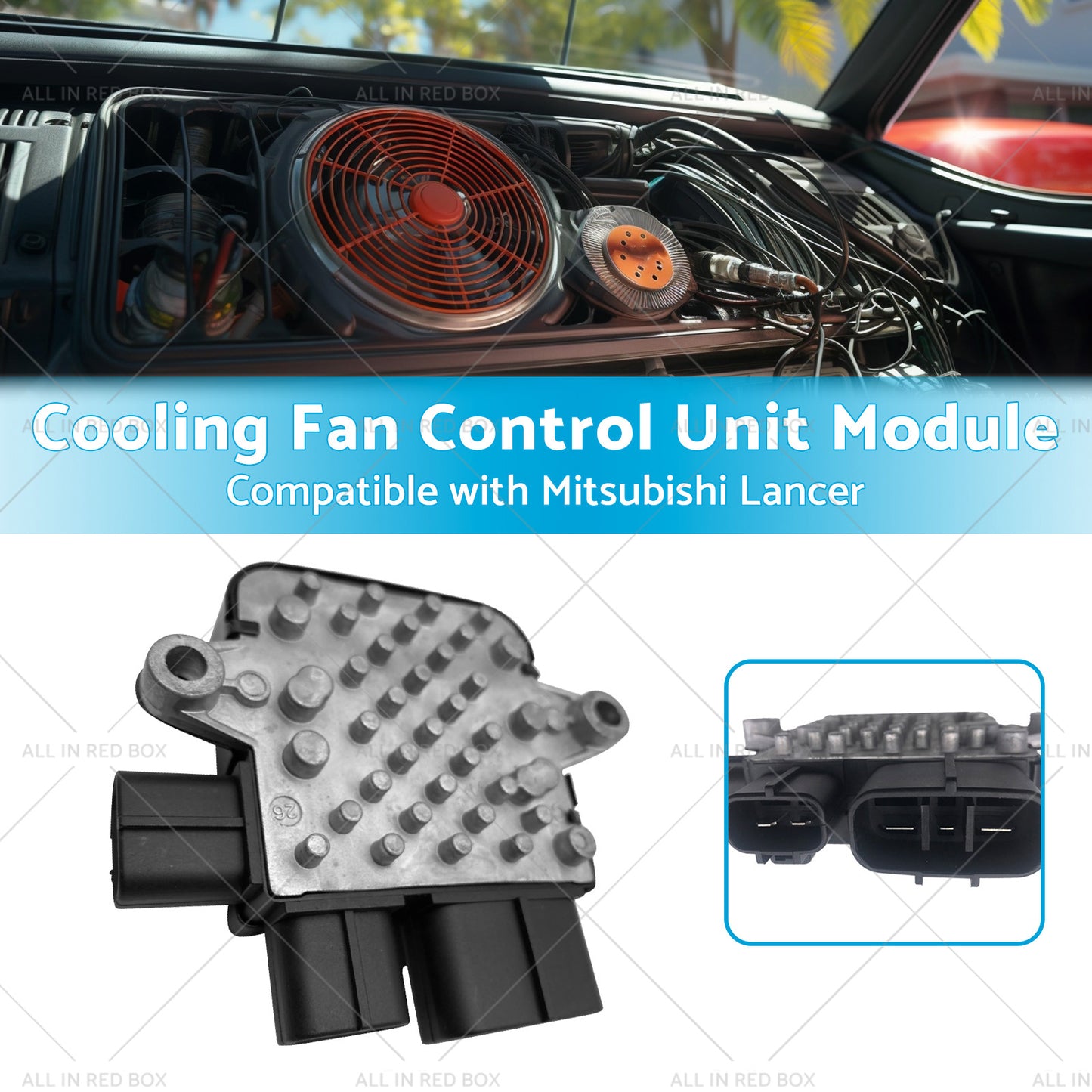 {{ Cooling Fan Control Unit Module Suitable for Mitsubishi Lancer 02-06 1. 8 2. 0 2. 4 }} - Buy Car Parts Online at {{ Kaka Auto Parts }}.