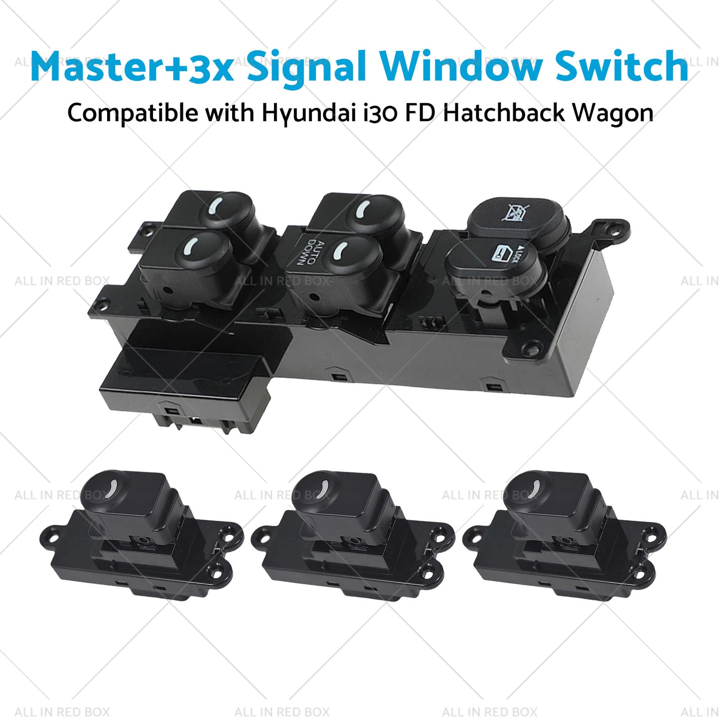 {{ Master3x Signal Window Switch Suitable For Hyundai I30 FD Hatchback Wagon 07-12 }} - Buy Car Parts Online at {{ Kaka Auto Parts }}.