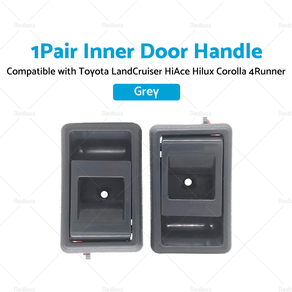 GREY Front or Rear PAIR Inner Door Handle Suitable For Toyota Landcruiser 75 78 79