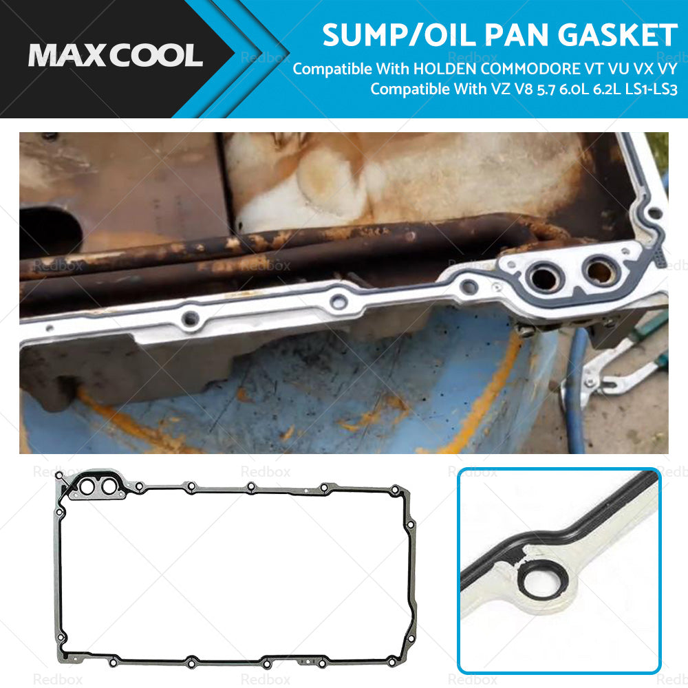 {{ SUMP OIL PAN GASKET Suitable For HOLDEN COMMODORE VT VU VX VY VZ V8 LS1-LS3 }} - Buy Car Parts Online at {{ Kaka Auto Parts }}.