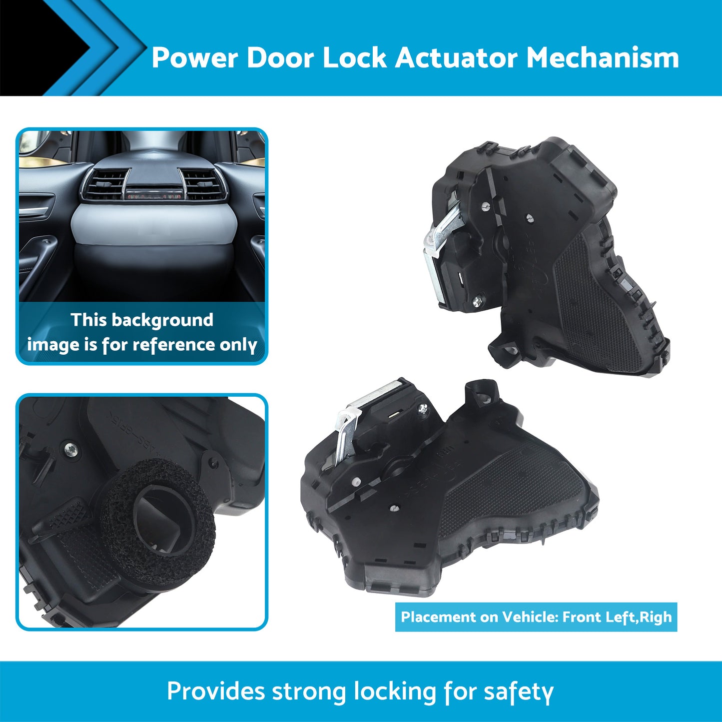 {{ Front LH+RH Power Door Lock Mechanism Assy Suitable For Toyota Hilux KUN26 GGN25 }} - Buy Car Parts Online at {{ Kaka Auto Parts }}.