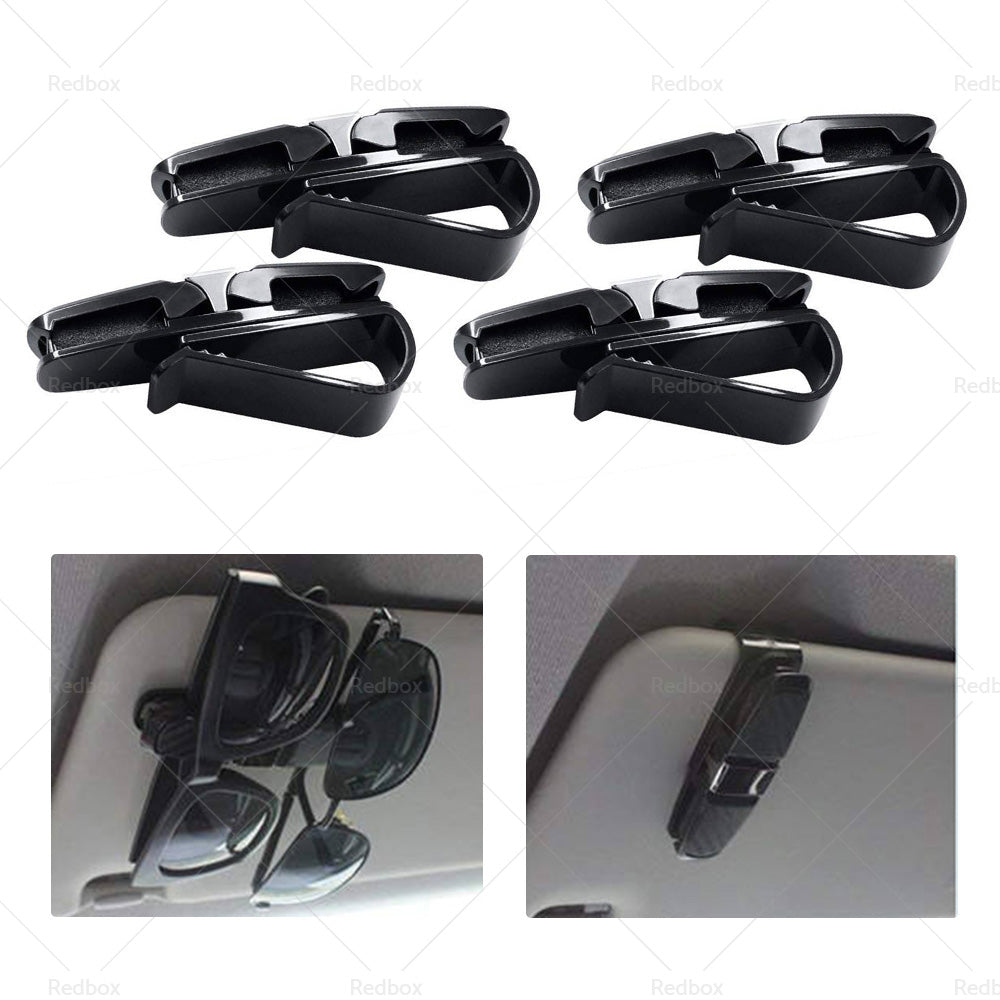 {{ 4PCS Luxury Car Sunglasses Holder Car Visor Sunglasses Clip Sun Ticket Card Hold }} - Buy Car Parts Online at {{ Kaka Auto Parts }}.