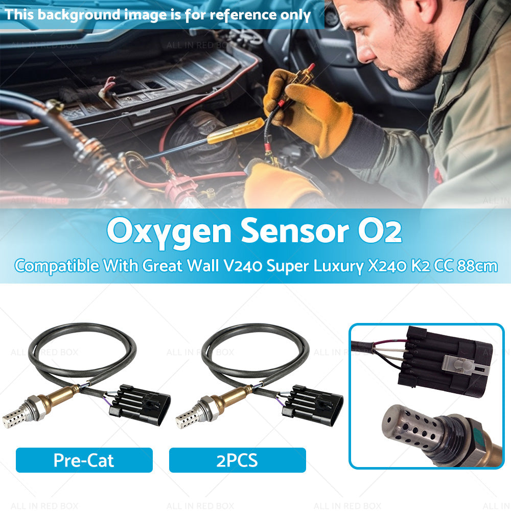 {{ 2 x Oxygen Sensor O2 Suitable For Great Wall V240 Super Luxury X240 K2 CC 2. 4L }} - Buy Car Parts Online at {{ Kaka Auto Parts }}.