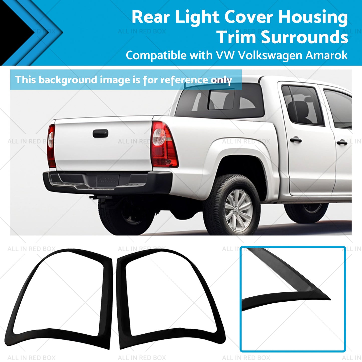 {{ Rear Light Cover Housing Trim Surrounds Suitable for VW Volkswagen Amarok 09-22 }} - Buy Car Parts Online at {{ Kaka Auto Parts }}.